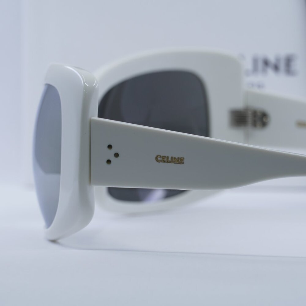 Celine CL40224I 25C Sunglasses - White Frame, Mirror Lenses - Lowest Price! - Picture 11 of 12